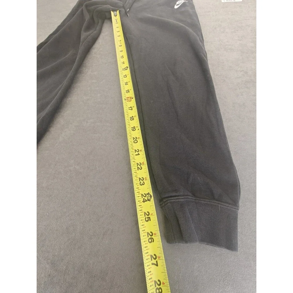 Nike Womens Small Black Jogger Sweatpants Drawstring Athletic Lounge Pants